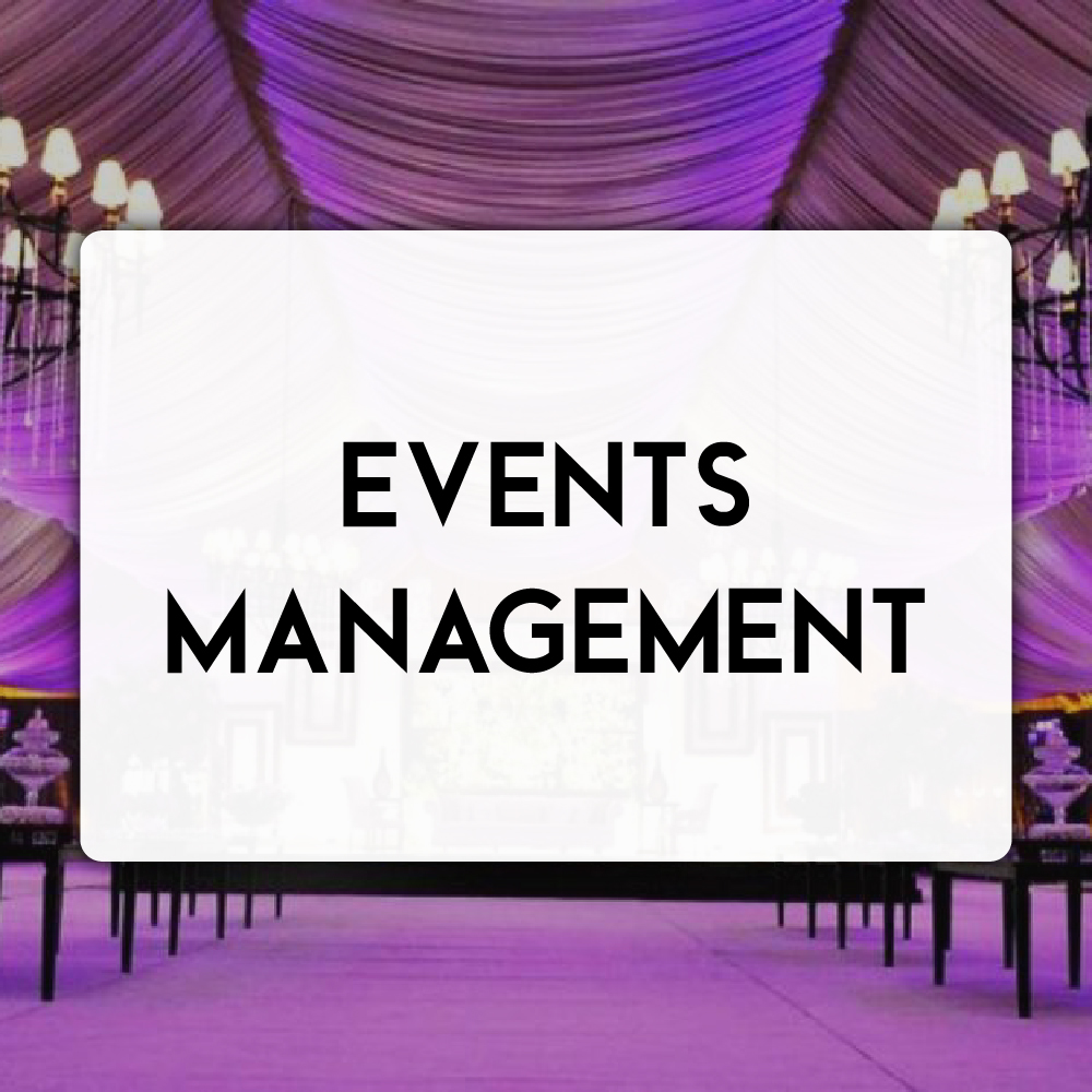 Events Management Categories